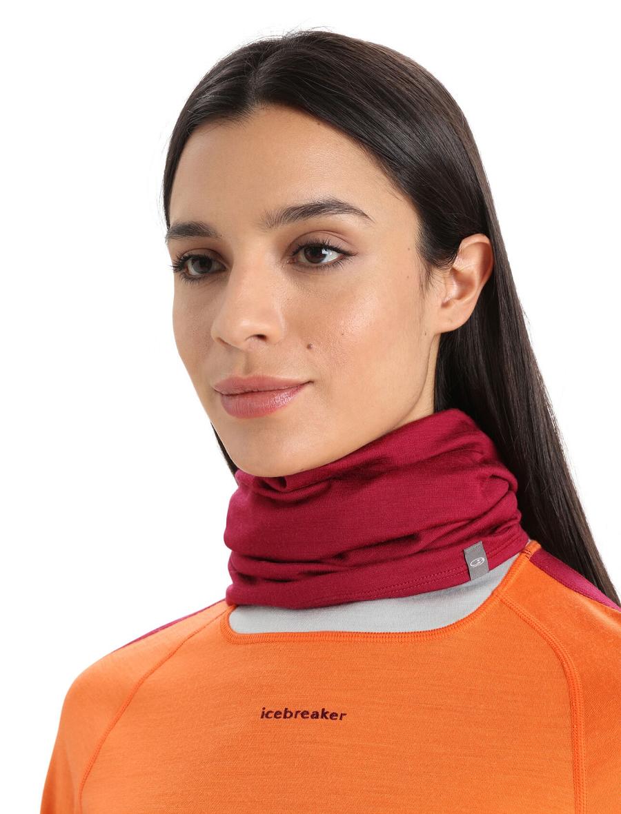 Icebreaker Unisex Merino Flexi Chute Miesten Huivit Pinkki | FI 1070SGLO